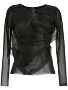 Uma Raquel Davidowicz Adobe Long Sleeved Top - Black