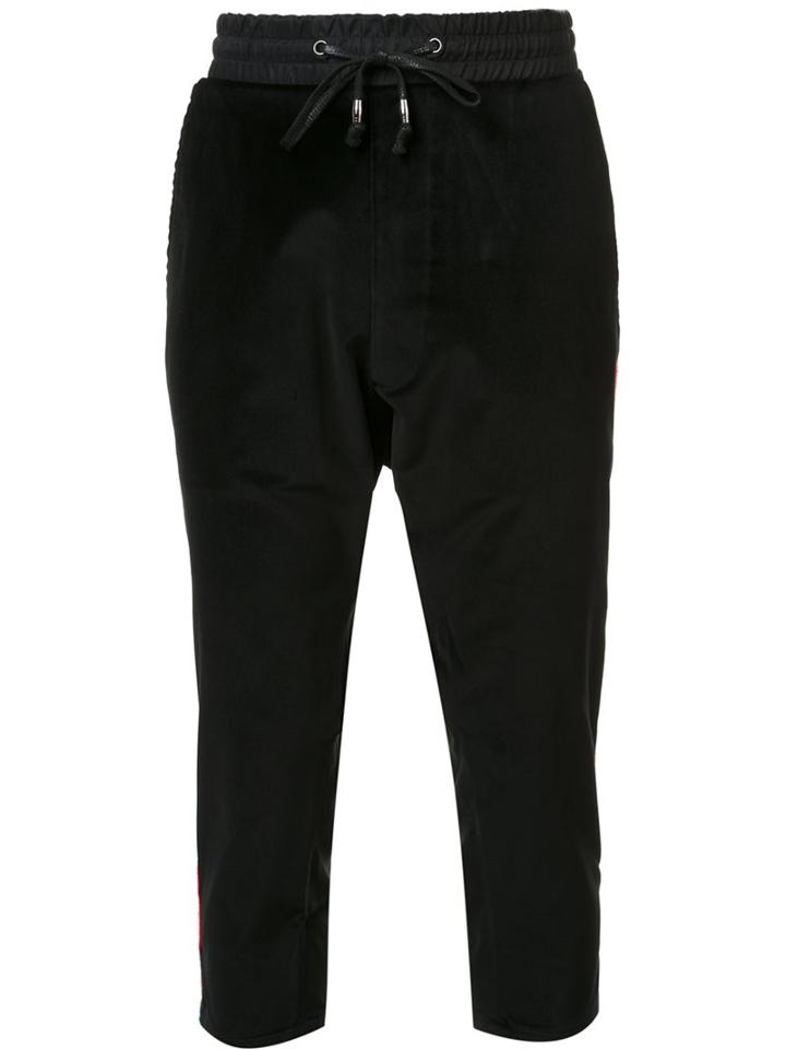 D-gnak Side Stripe Track Pants, Men's, Size: 34, Black, Cotton