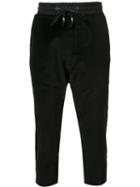 D-gnak Side Stripe Track Pants, Men's, Size: 34, Black, Cotton