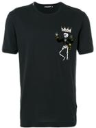 Dolce & Gabbana Skeleton Patch T-shirt - Blue