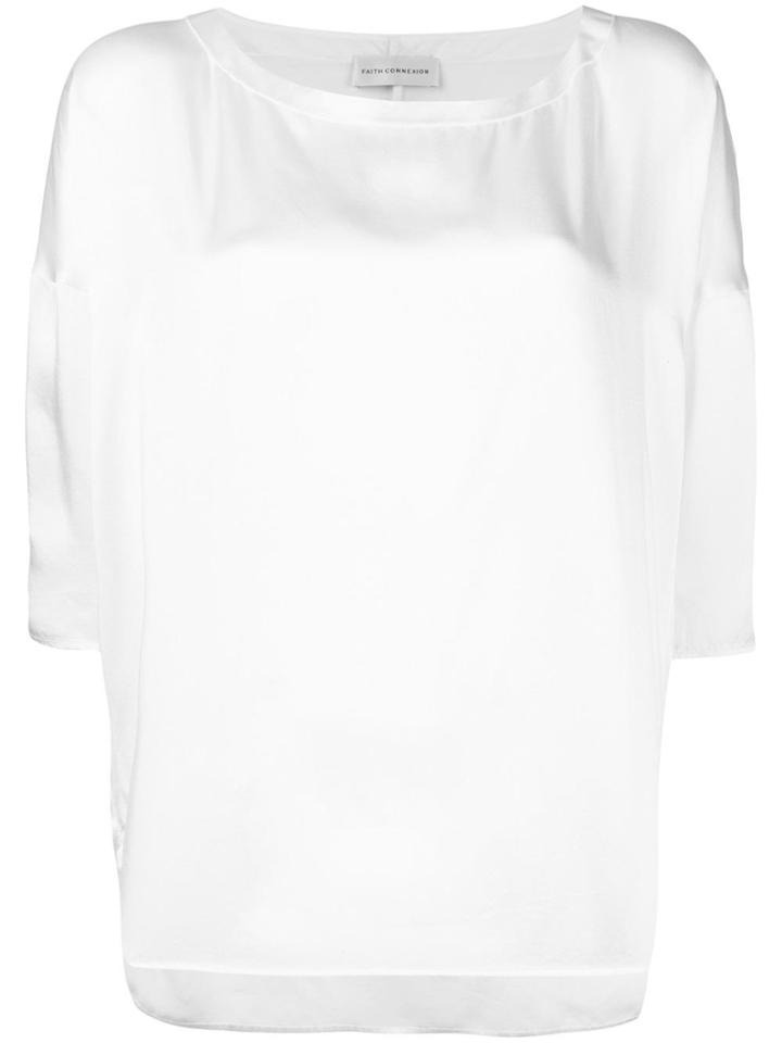 Faith Connexion Round Neck Boxy T-shirt - White