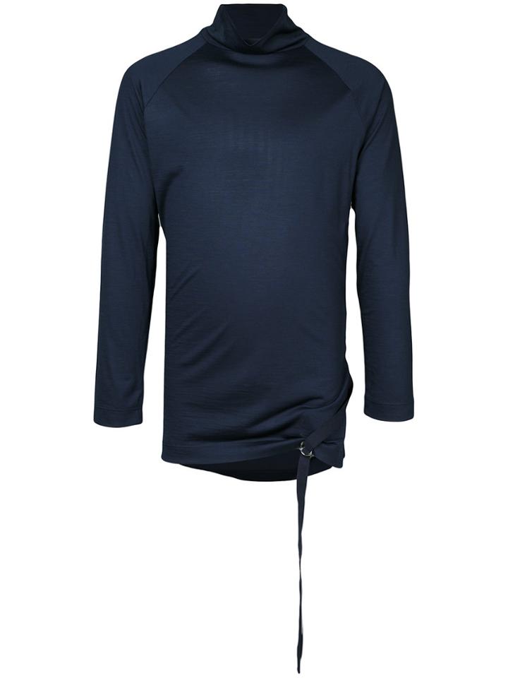 Maison Mihara Yasuhiro Turtle Neck Top - Blue