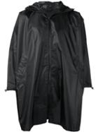 Zucca - Hooded Cape Raincoat - Unisex - Polyester - One Size, Black, Polyester
