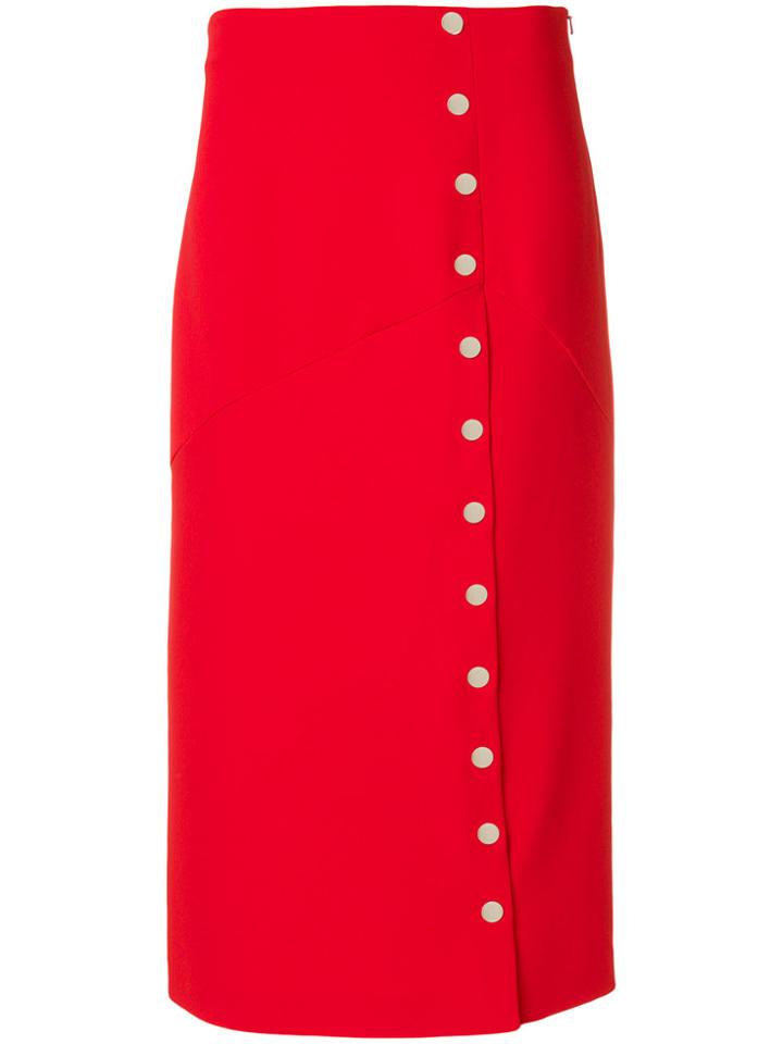 Sport Max Code Asymmetric Button Detail Skirt - Unavailable