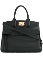 Salvatore Ferragamo Medium Studio Bag - Black