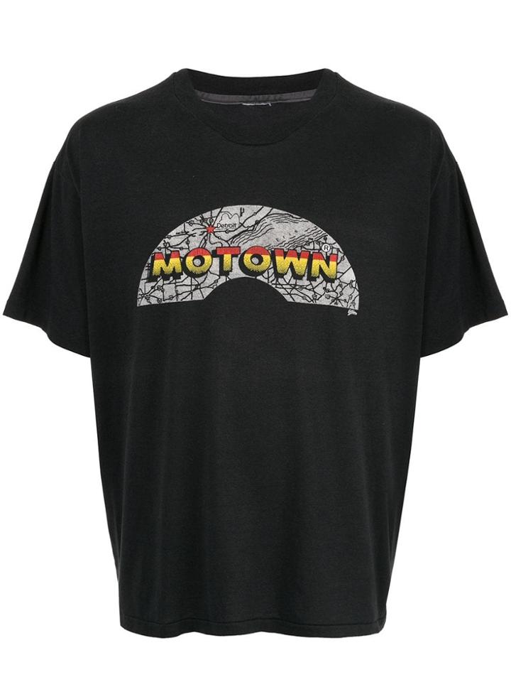 Fake Alpha Vintage Motown Print T-shirt - Black