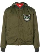 Gucci Cat-embroidered Bomber Jacket - Green