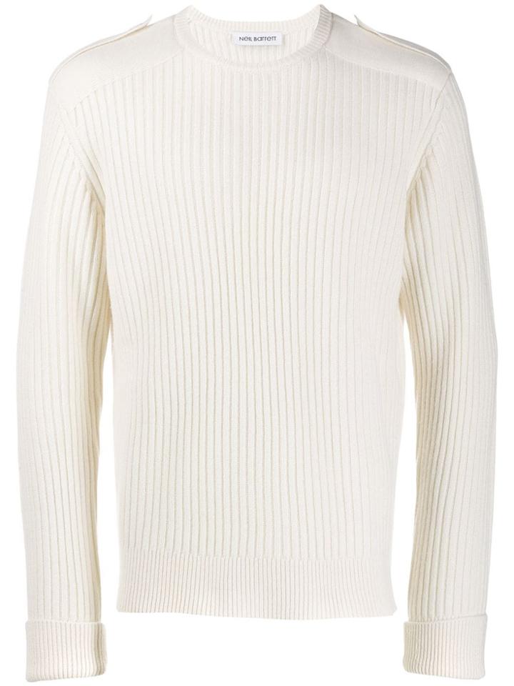 Neil Barrett Ribbed Knit Sweater - White