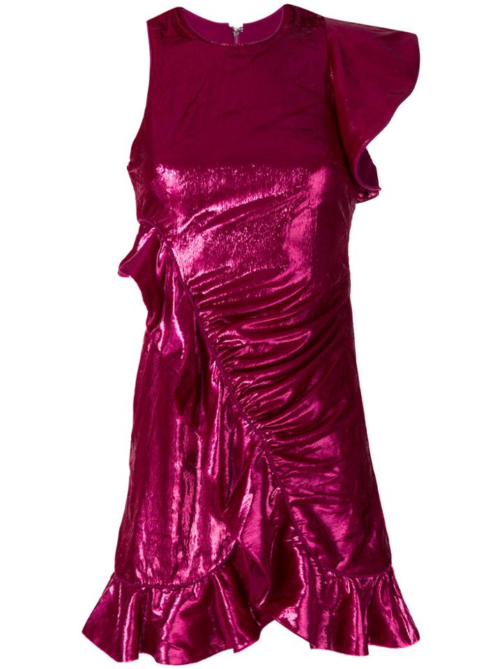 Self-portrait Fitted Mini Dress - Pink & Purple