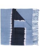 Charlotte Simone Tie-dye Print Scarf - Blue