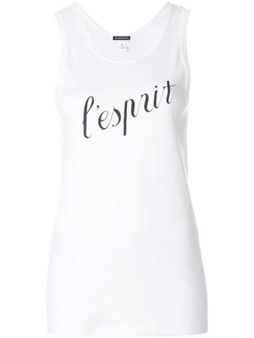 Ann Demeulemeester L'esprit Ribbed Tank Top - White