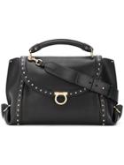 Salvatore Ferragamo Studded Sofia Tote - Black