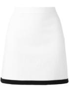Boutique Moschino A-line Skirt, Women's, Size: 44, White, Cotton/other Fibers