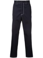 H Beauty & Youth - Tapered Cropped Trousers - Men - Wool - L, Blue, Wool