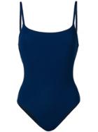 Solid & Striped Novelty Swimsuit - Blue