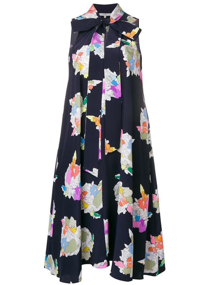 Tibi Camellia Dress - Blue