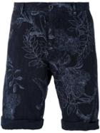 Etro - Floral Print Chino Shorts - Men - Linen/flax - 52, Blue, Linen/flax