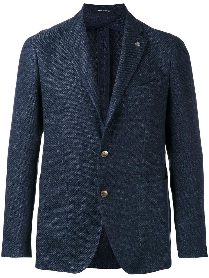 Tagliatore - Two-button Blazer - Men - Cotton/linen/flax - 52, Blue, Cotton/linen/flax