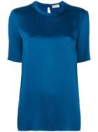 Lanvin Cut Out Detail Top, Women's, Size: 38, Blue, Viscose/acetate