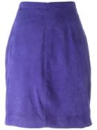 Versace Vintage Reversible Skirt, Women's, Size: 40, Blue