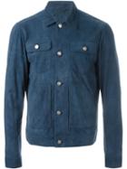 Desa 1972 Shirt Jacket, Men's, Size: 48, Blue, Suede