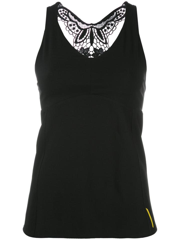 Sàpopa - Lace Back Top - Women - Nylon/polyester/spandex/elastane - Xs, Black