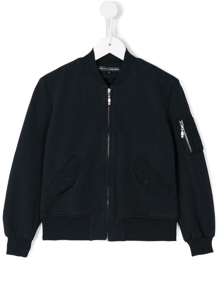 European Culture Kids Zipped Bomber Jacket, Boy's, Size: 10 Yrs, Blue