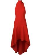 Solace London Bahar Asymmetric Dress - Red