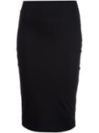 T By Alexander Wang Stretch Pencil Skirt, Women's, Size: Small, Black, Spandex/elastane/rayon/polyester
