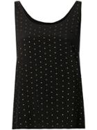 Twin-set Studded Tank Top - Black