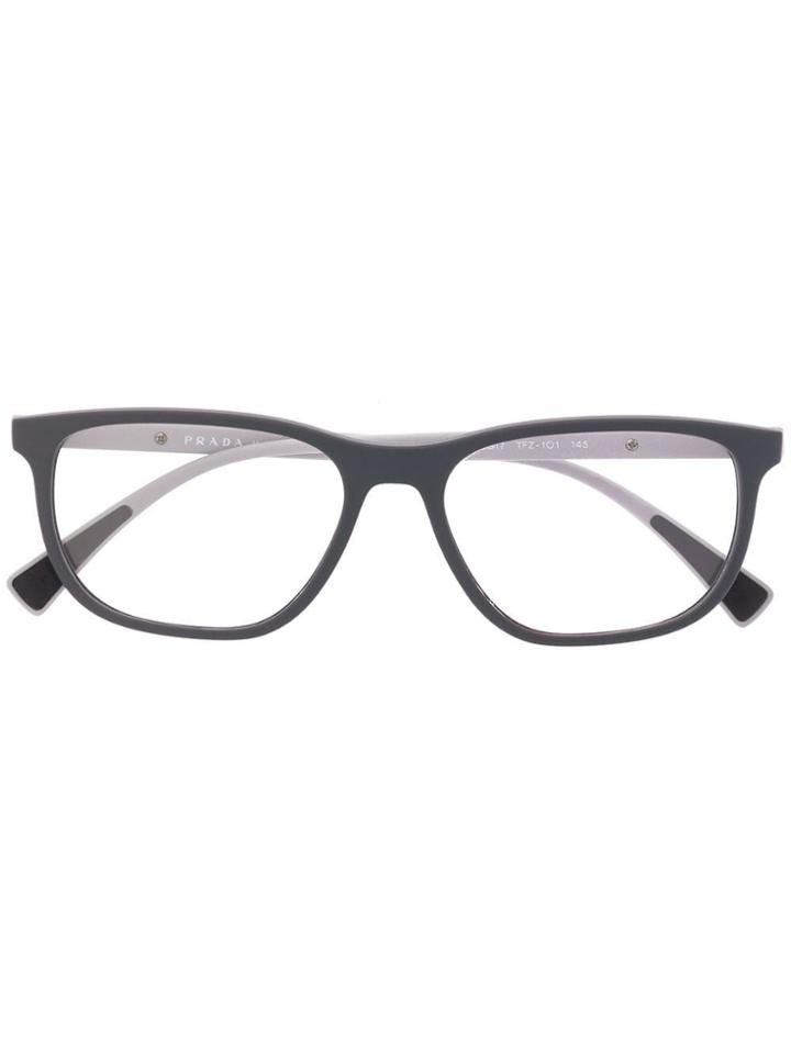 Prada Eyewear Square Glasses - Grey