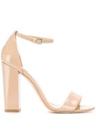 The Seller Patent Heeled Sandals - Neutrals