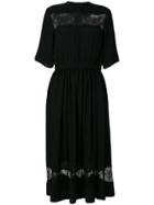 Rochas Lace Inset Dress - Black