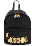 Moschino Small Quilted Backpack - Black