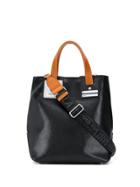Maison Margiela Contrast Handle Tote - Black