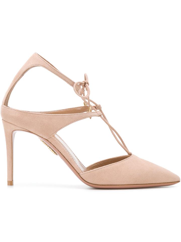 Aquazzura Manhattan Pumps - Pink & Purple