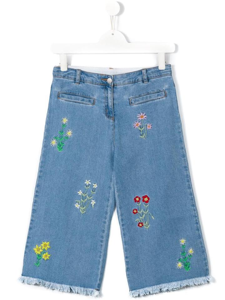 Stella Mccartney Kids May Wide Leg Jeans, Girl's, Size: 14 Yrs, Blue