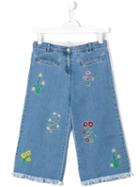 Stella Mccartney Kids May Wide Leg Jeans, Girl's, Size: 14 Yrs, Blue