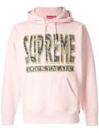 Supreme Paisley F*ck Em All Hooded Sweater - Pink
