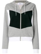 Courrèges Colour-block Hooded Sweatshirt - Grey