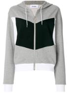 Courrèges Colour-block Hooded Sweatshirt - Grey