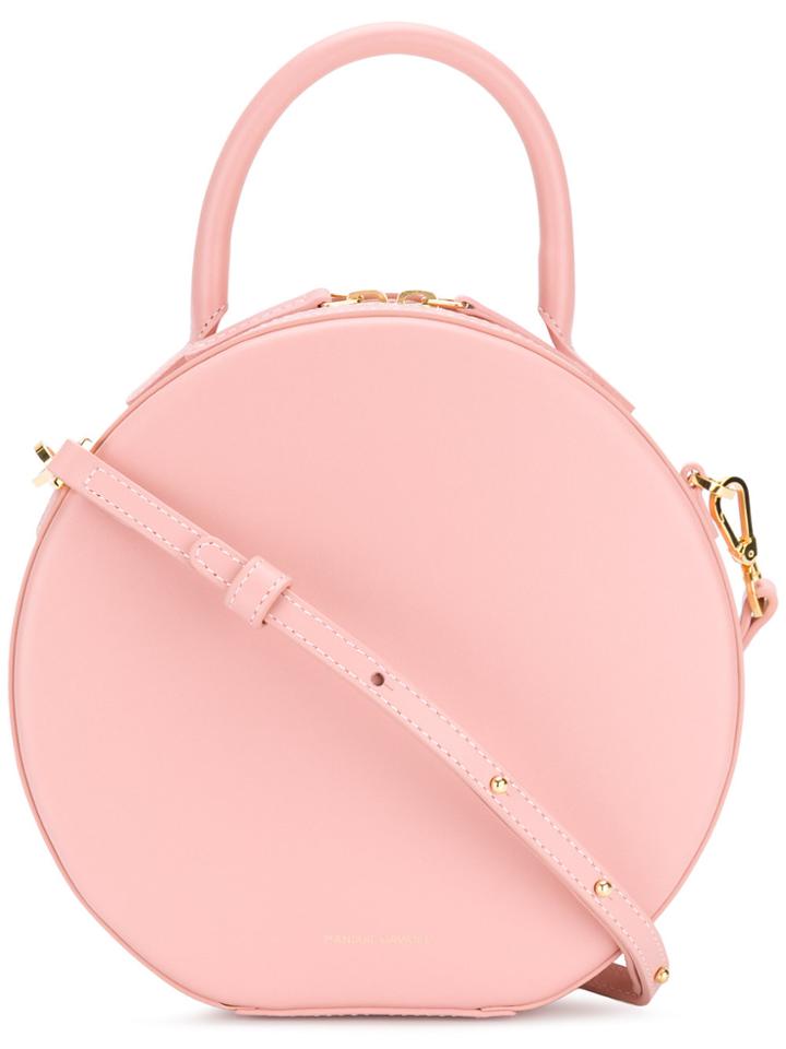 Mansur Gavriel Circular Cross Body Bag - Pink & Purple