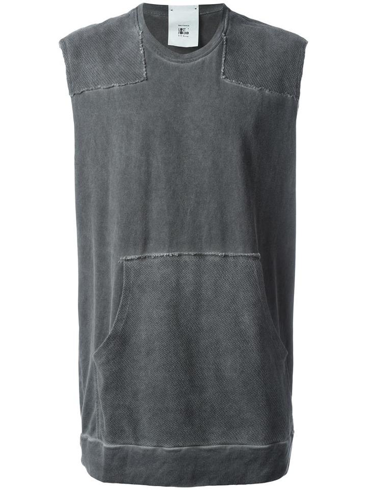 Lost & Found Rooms Kangaroo Pockets Tank, Men's, Size: Xxs, Grey, Cotton