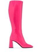Prada Knee-high Mid-heel Boots - Pink