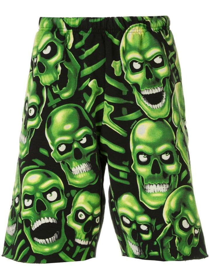 Supreme Skull Pile Ss18 Shorts - Green