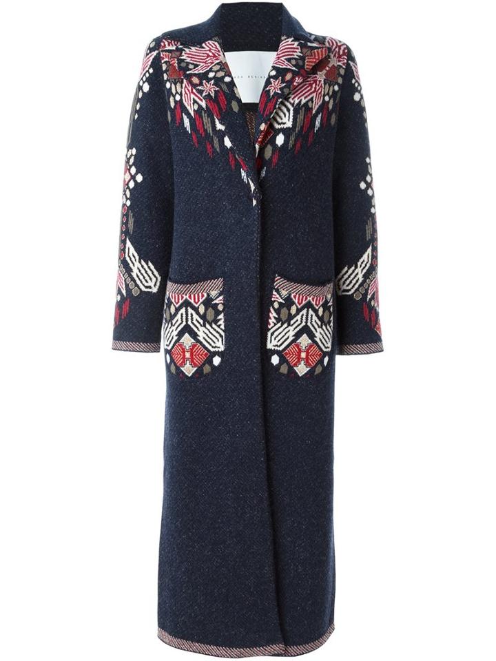 Giada Benincasa Floral Long Coat