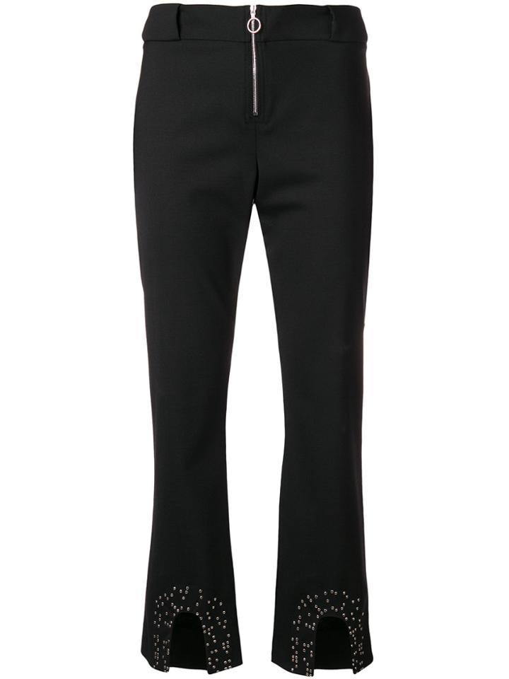Paco Rabanne Cropped Trousers - Black