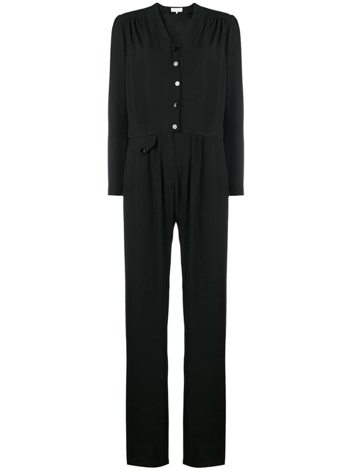 Carolina Ritzler Buttoned Jumpsuit - Black