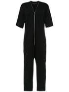 Gloria Coelho Zip Detail Jumpsuit - Black