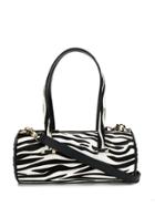 Les Petits Joueurs Zebra Print Top Handle Mini Bag - Black